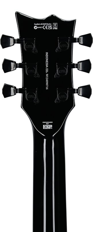 ESP LTD EC-201 Electric Guitar, Black, Headstock Straight Back