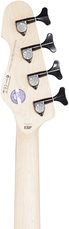 ESP LTD AP-4 Electric Bass, Black, Headstock Straight Back