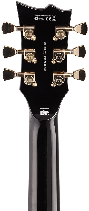 ESP LTD EC-256 Electric Guitar, Black, Headstock Straight Back