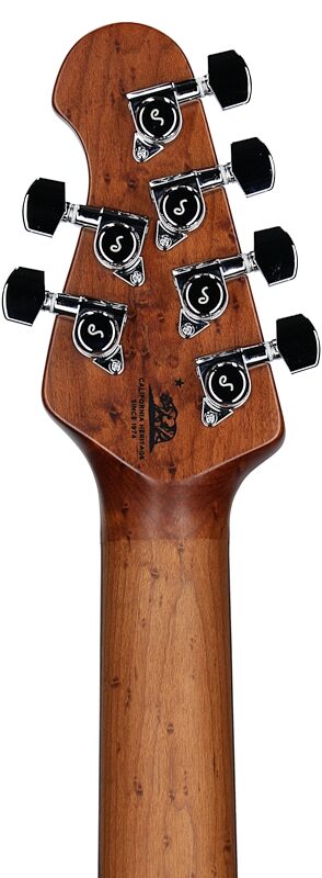 Ernie Ball Music Man StingRay HT Electric Guitar (with Case), Golden Delicious, Headstock Straight Back