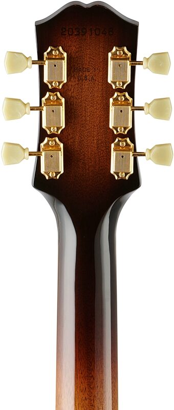 Epiphone USA Frontier Acoustic-Electric Guitar (with Case), Frontier Burst, Headstock Straight Back