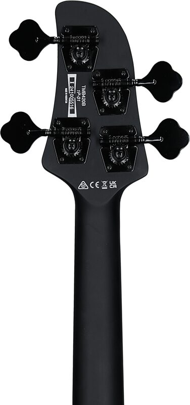 Ibanez TMB420B Talman Electric Bass, Black Flat, Headstock Straight Back