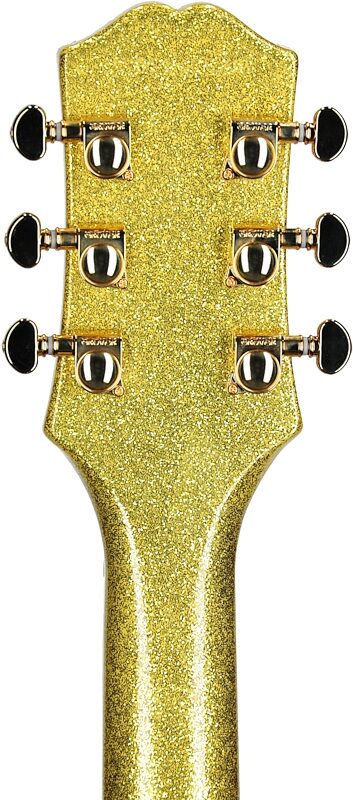 Epiphone Exclusive SG Custom Electric Guitar, Gold Sparkle, Headstock Straight Back
