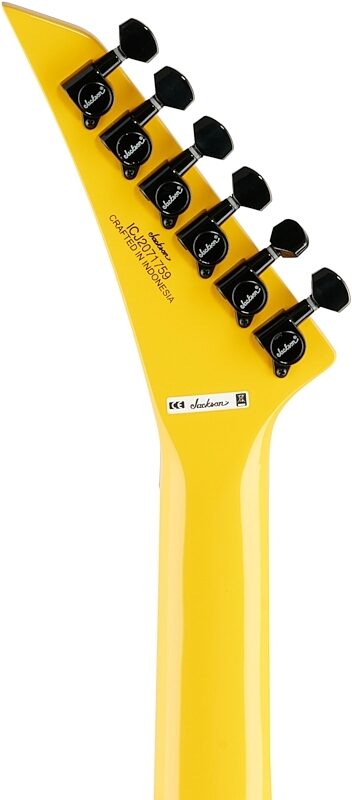 Jackson X Series Soloist SL1X Electric Guitar, Taxi Cab Yellow, Headstock Straight Back