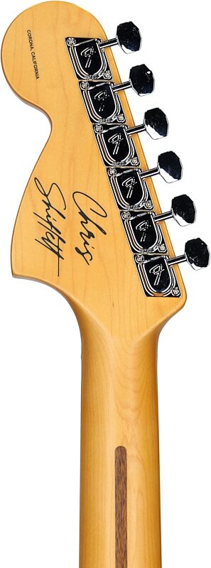 Fender Chris Shiflett Cleaver Telecaster Deluxe Electric Guitar (with Case), Charcoal, Headstock Straight Back