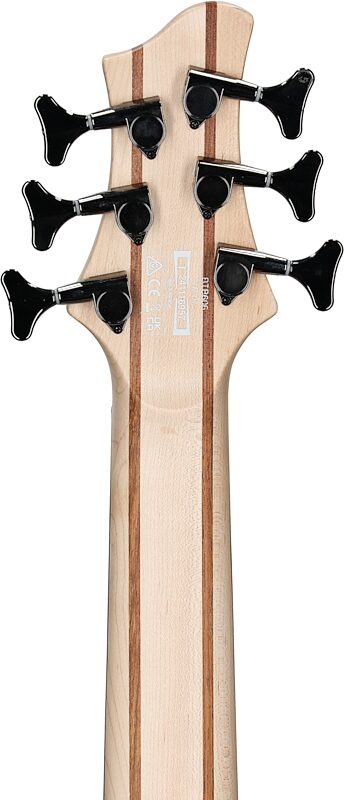 Ibanez BTB606 Electric Bass, 6-String, Trans Gray Flat, Headstock Straight Back