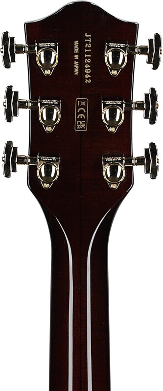 Gretsch G6122TG Players Edition Country Gentleman Electric Guitar (with Case), Walnut, Headstock Straight Back