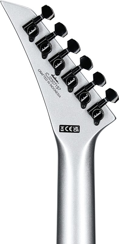 Jackson X Series Soloist SL3X DX Electric Guitar, Quicksilver, Headstock Straight Back