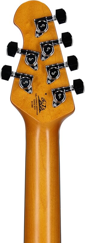Ernie Ball Music Man Dustin Kensrue StingRay Electric Guitar, TV Blonde, Headstock Straight Back