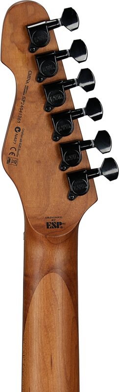 ESP LTD TE-200DX Electric Guitar, Blue Burst, Headstock Straight Back