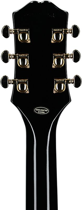 Epiphone Inspired by Gibson SG Custom Electric Guitar (with Gig Bag), Ebony, Headstock Straight Back