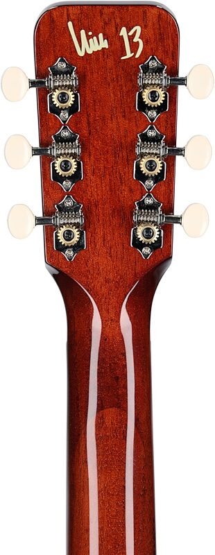 Gretsch Limited Edition Nick 13 Outlaw Heart Acoustic-Electric Guitar, Black, Headstock Straight Back