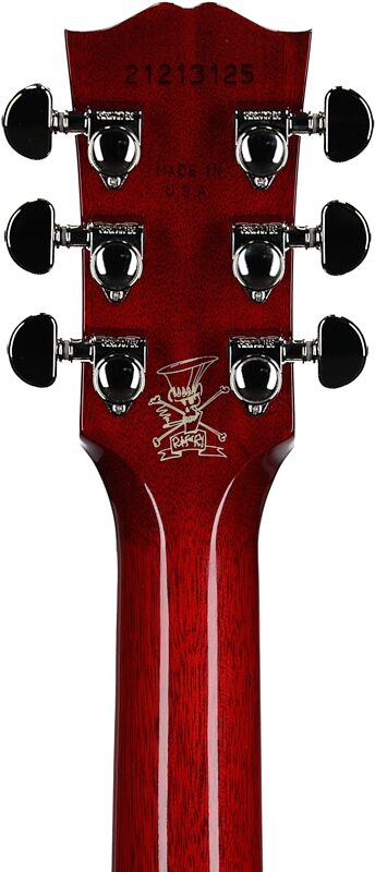 Gibson Slash J-45 Acoustic-Electric Guitar (with Case), Vermillion Burst, Blemished, Headstock Straight Back