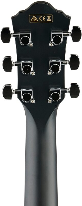 Ibanez AEG50 Acoustic-Electric Guitar, Black, Headstock Straight Back