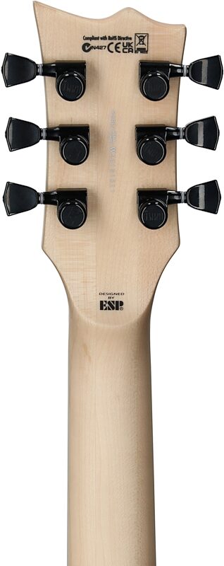 ESP LTD Will Adler Warbird Electric Guitar, Black and Gold, Headstock Straight Back