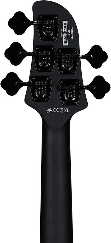 Ibanez TMB425B Talman Electric Bass, Black Flat, Headstock Straight Back