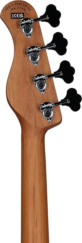 Sadowsky MetroExpress MV4 Electric Bass, Maple Fingerboard (with Gig Bag), Sunburst, Headstock Straight Back