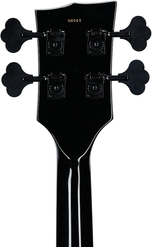 Dunable Gnarwhal DE Bass Guitar (with Gig Bag), Black Gloss, Headstock Straight Back