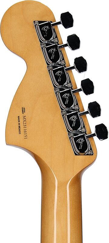 Fender Vintera II '70s Jaguar Electric Guitar, Maple Fingerboard (with Gig Bag), Vintage White, Headstock Straight Back