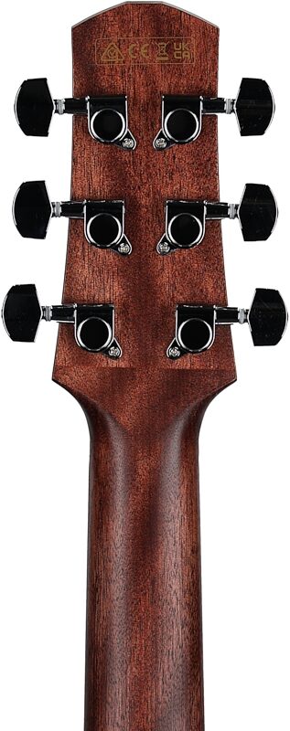 Ibanez AAD190CE Advanced Acoustic Acoustic-Electric Guitar, Weathered Black, Headstock Straight Back