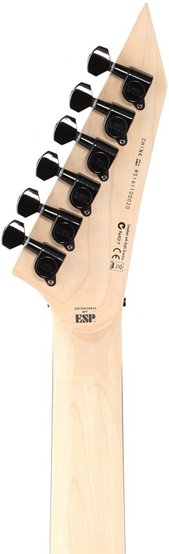 ESP LTD KH-202 Kirk Hammett Signature Electric Guitar, Black, Headstock Straight Back