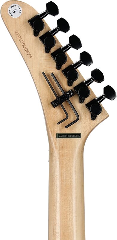 Kramer Baretta Custom Graphics Series Electric Guitar (with Soft Case), Feral Cat, Headstock Straight Back