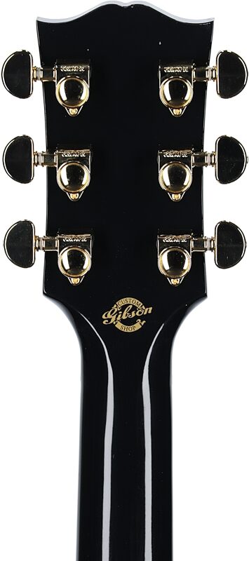 Gibson Custom Songwriter EC Custom Acoustic-Electric (with Case), Ebony, Headstock Straight Back