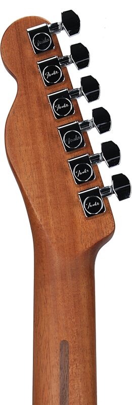Fender American Acoustasonic Telecaster Acoustic-Electric Guitar (with Gig Bag), Bourbon Burst, Headstock Straight Back