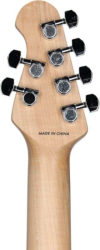 Sterling Intro Series Cutlass HSS Electric Guitar, Electric Blue, Headstock Straight Back