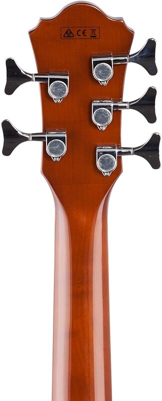 Ibanez AEB105E Acoustic-Electric Bass, 5-String, Natural High-Gloss, Headstock Straight Back