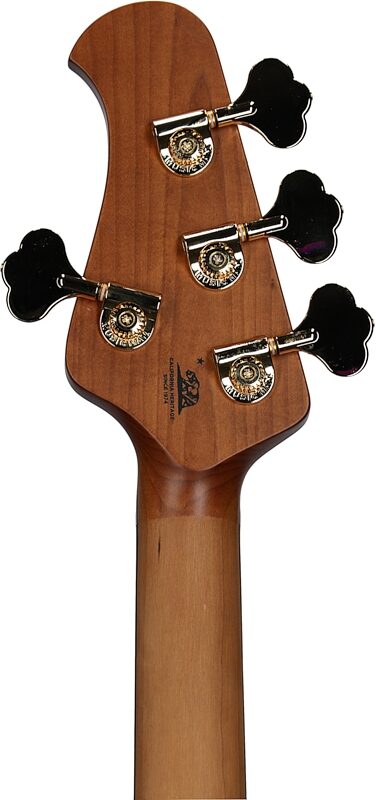 Ernie Ball Music Man StingRay Special HH Electric Bass (with Case), Amethyst Sparkle, Headstock Straight Back