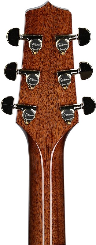 Takamine P5DC Acoustic-Electric Guitar (with Case), Natural Gloss, Headstock Straight Back