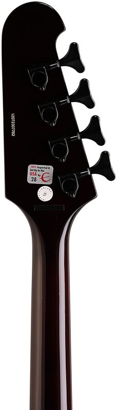 Epiphone Thunderbird IV Electric Bass, Vintage Sunburst, Headstock Straight Back