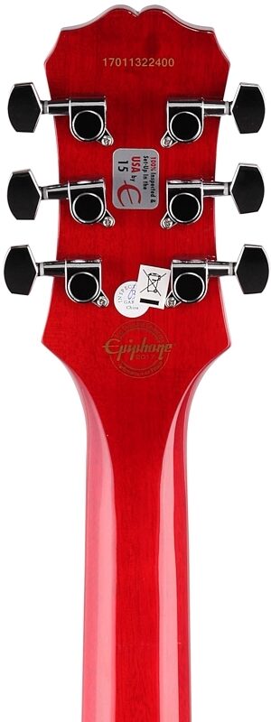 Epiphone Les Paul Studio E1 Electric Guitar, Heritage Cherry Sunburst, Headstock Straight Back