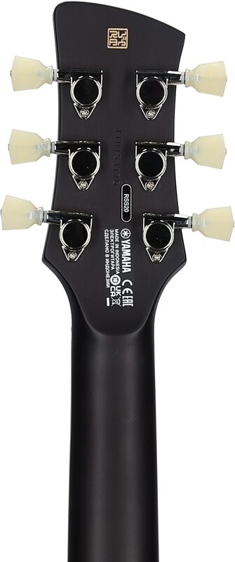 Yamaha Revstar Standard RSS20 Electric Guitar (with Gig Bag), Black, Headstock Straight Back