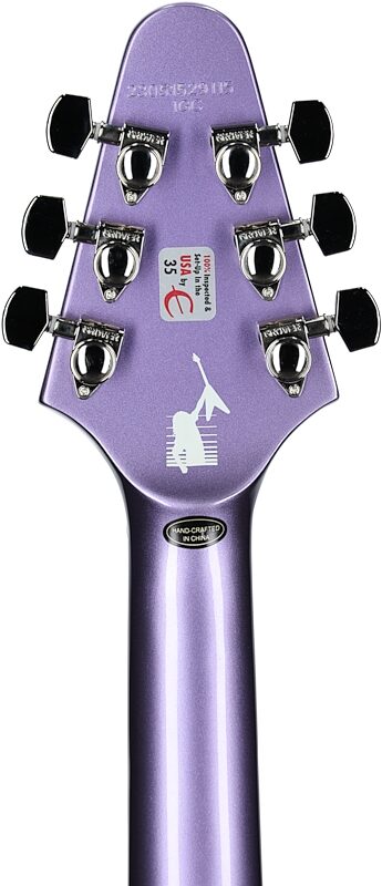 Epiphone Kirk Hammett 1979 Flying V Electric Guitar (with Hard Case), Purple Metallic, Headstock Straight Back