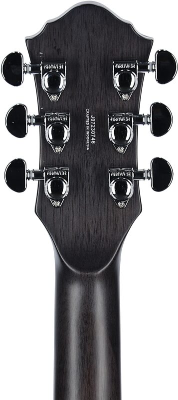 Michael Kelly Patriot Decree SB Slim Body Open Pore Electric Guitar, Transparent Sunburst, Headstock Straight Back