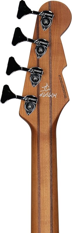 Reverend Decision P Electric Bass, Left-Handed, Midnight Black, Maple Fretboard, Headstock Straight Back