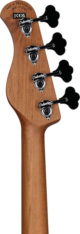 Sadowsky MetroExpress MS4 Modern Electric Bass, with Maple Fingerboard, Black, Headstock Straight Back