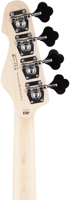 ESP LTD GB-4 Electric Bass, Black, Headstock Straight Back