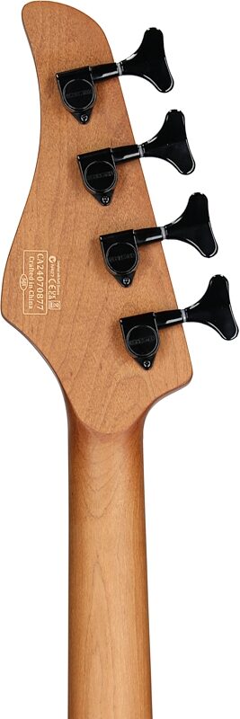 Schecter C-4 Standard Electric Bass, Charcoal Satin, Headstock Straight Back