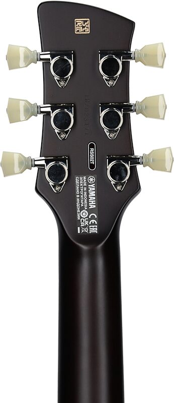 Yamaha Revstar Standard RSS02T Electric Guitar (with Gig Bag), Black, Headstock Straight Back