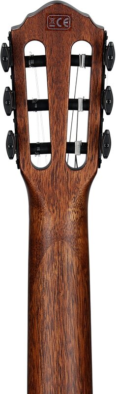 Michael Kelly Forte Port Nylon Classical Acoustic-Electric Guitar, Java Ebony, Headstock Straight Back