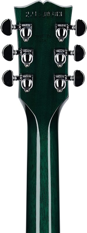 Gibson SG Standard Custom Color Electric Guitar (with Soft Case), Transparent Teal, Headstock Straight Back