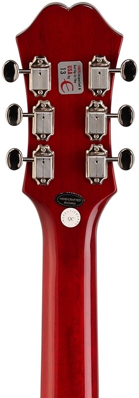 Epiphone Casino Coupe Electric Guitar, Cherry, Headstock Straight Back
