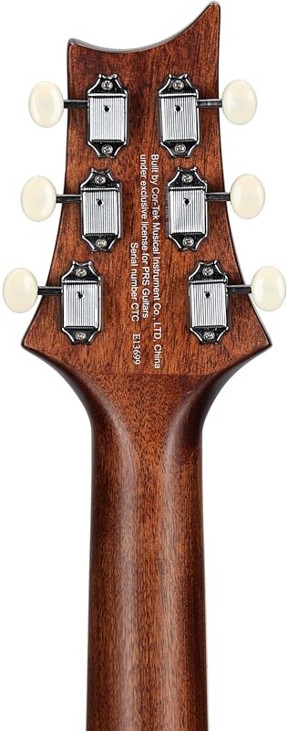 PRS Paul Reed Smith SE P20E Parlor Acoustic-Electric Guitar (with Gig Bag), Pink Lotus, Limited Edition, Headstock Straight Back
