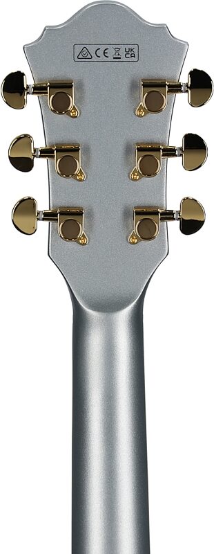 Ibanez AS73G Artcore Semi-Hollowbody Electric Guitar, Moonstone Silver Flat, Headstock Straight Back