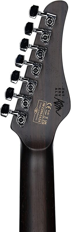 Schecter Aaron Marshall AM-7 Electric Guitar, Cobalt Slate, Headstock Straight Back