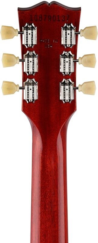 Gibson SG Standard '61 Sideways Vibrola Electric Guitar (with Case), Vintage Cherry, 18-Pay-Eligible, Headstock Straight Back