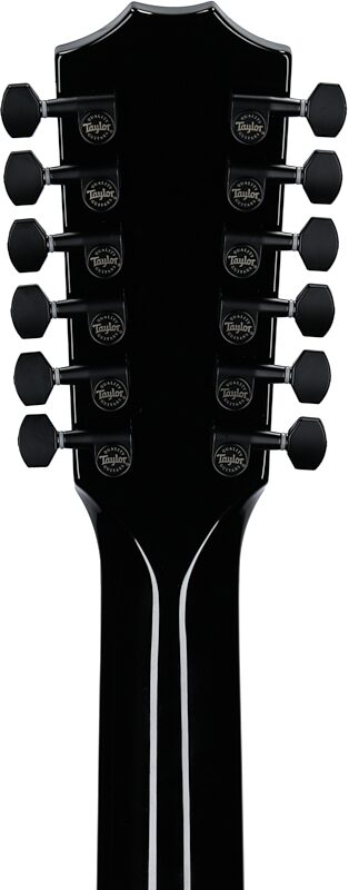 Taylor 250ce Plus Grand Auditorium Acoustic-Electric Guitar, Black, Headstock Straight Back
